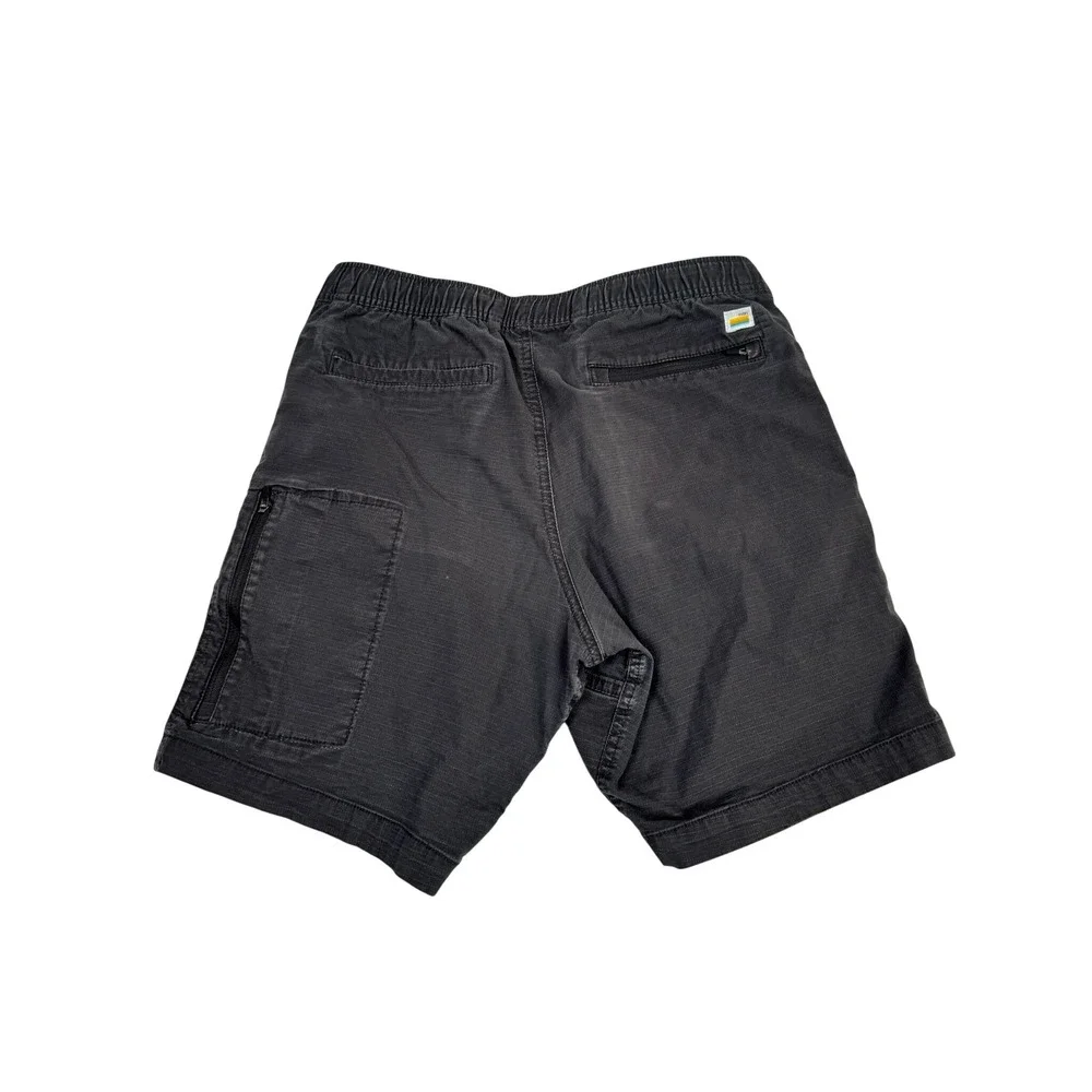 Vuori Ripstop Climber Shorts Small Charcoal Grey V370 Elastic Waist 8